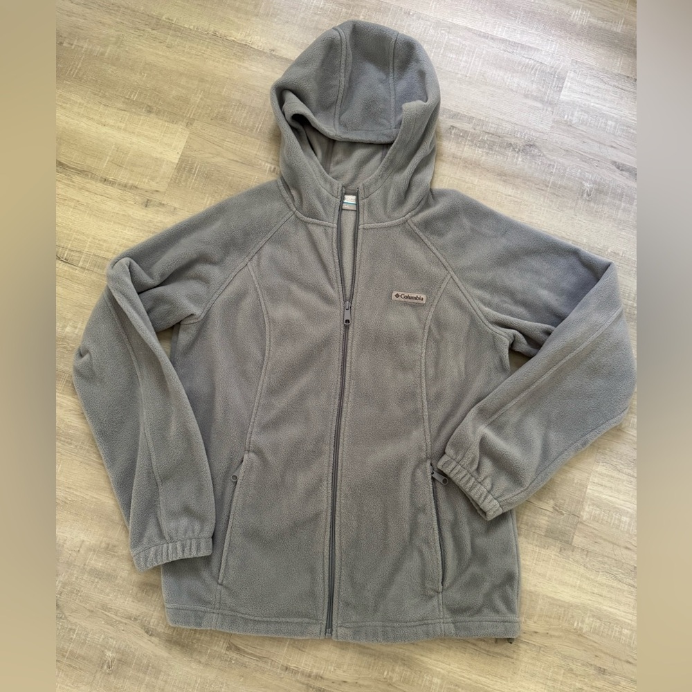 Columbia Blueish / Grayish Fleece Hoodie